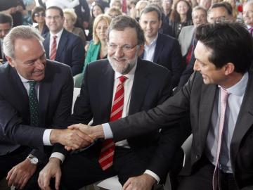 Mariano Rajoy, junto a Alberto Fabra