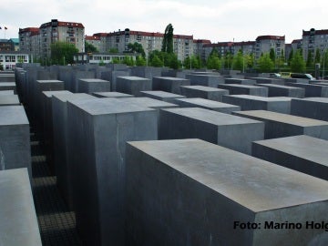 Algunos bloques de hormigón del Memorial del Holocausto, en Berlín. Foto:Marino Holgado