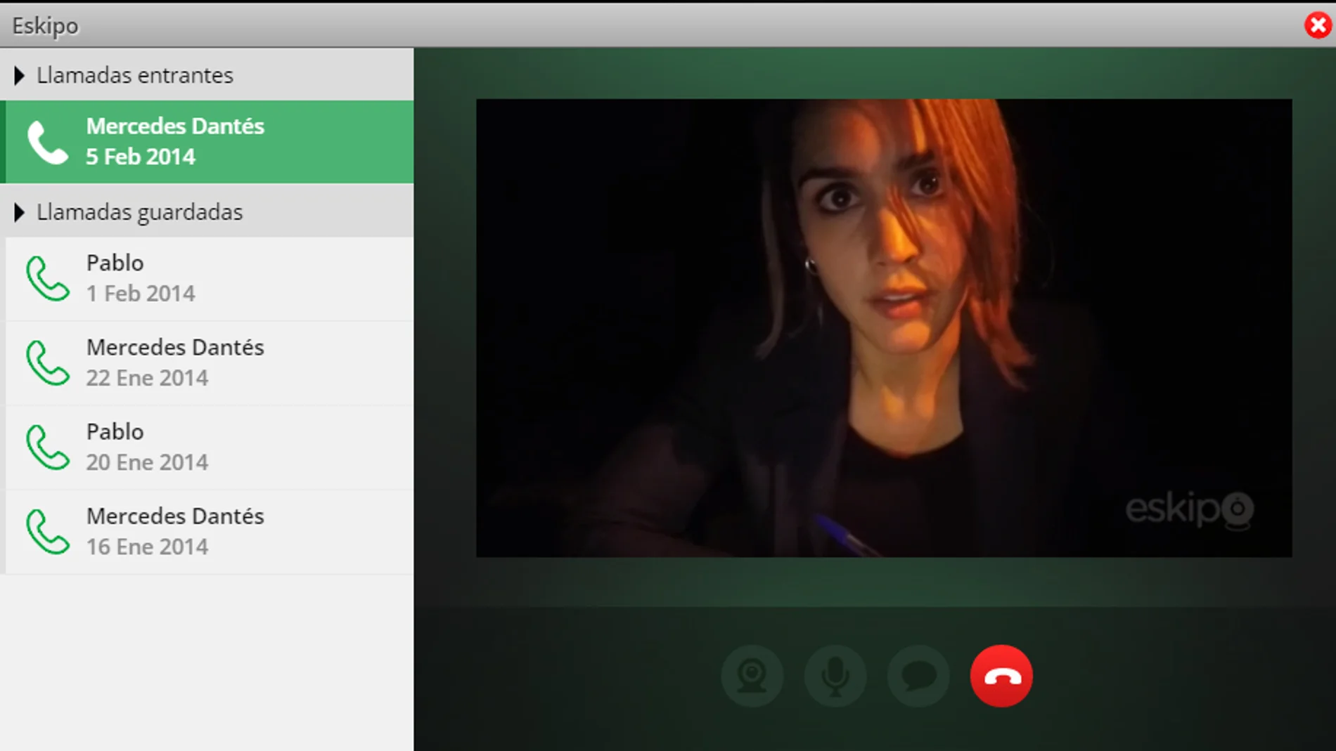 Videollamada de María