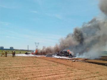 Airbus accidentado en Sevilla