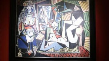   Detalle de 'Les femmes d'Alger' de Pablo Picasso.