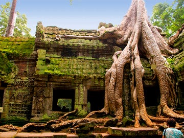 El famoso templo Ta Phrom, en Camboya.