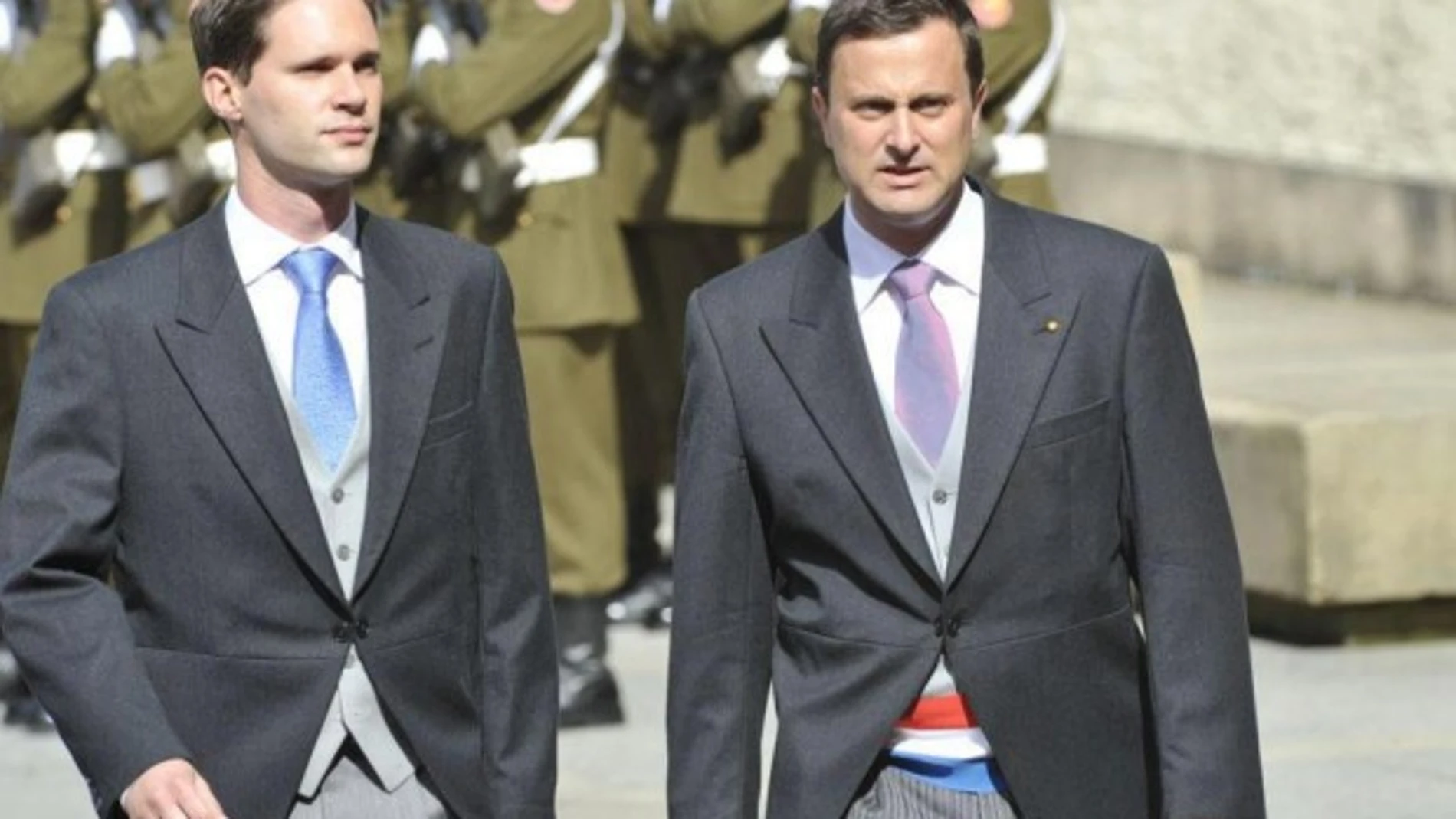 El primer ministro de Luxemburgo y su pareja El primer ministro de Luxemburgo y su pareja