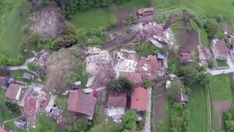 Dron captando im&aacute;genes de una cat&aacute;strofe