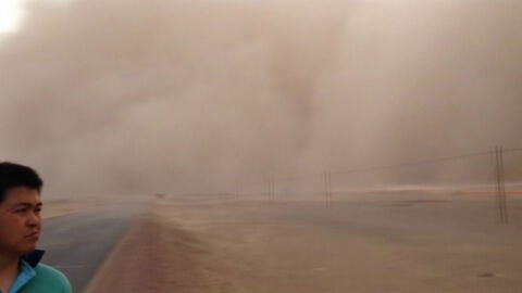 Tormenta de arena en China