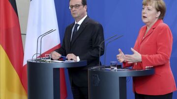 Hollande y Merkel
