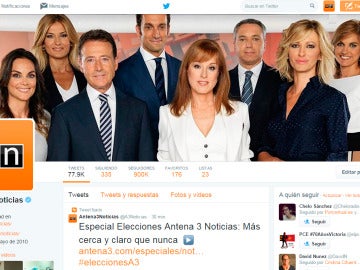 La cuenta de Twitter de A3 Noticias