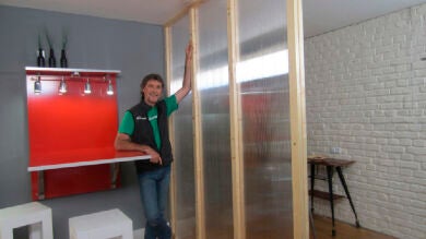 La construcción de un separador de ambientes