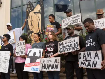 Concentración contra el racismo en EEUU Concentración contra el racismo en EEUU
