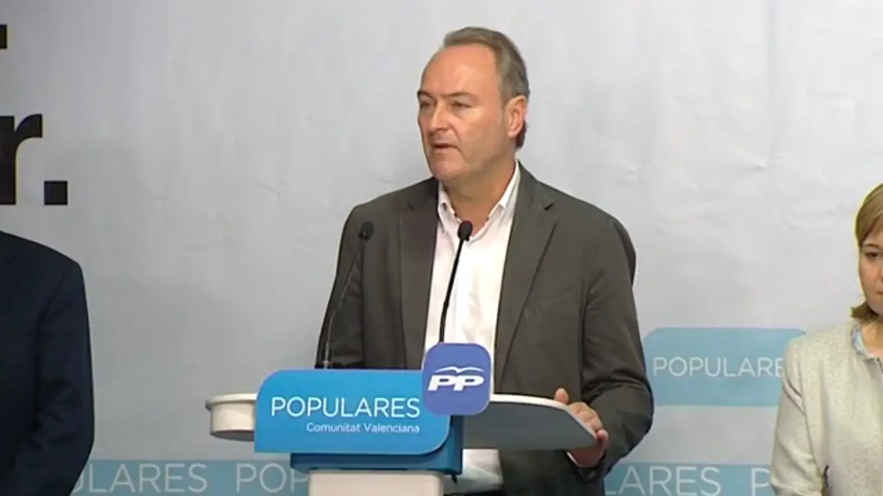 Alberto Fabra reconoce que los resultados del PP en Valencia han sido malos