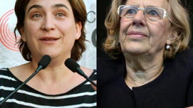 Las promesas electorales de Ada Colau y Manuela Carmena, en cinco puntos