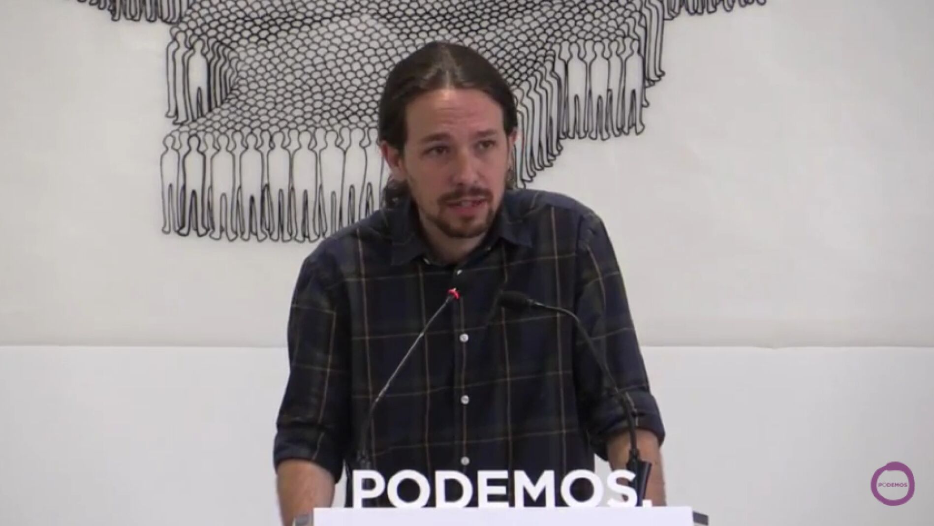 Pablo Iglesias en rueda de prensa