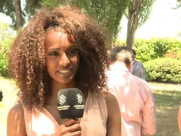 Yaima Ramos en la rueda de prensa de 'Mar de plástico' Yaima Ramos en la rueda de prensa de 'Mar de plástico'