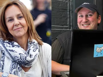 María Dueñas y Blue Jeans, los más buscados en la Feria del Libro María Dueñas y Blue Jeans, los más buscados en la Feria del Libro