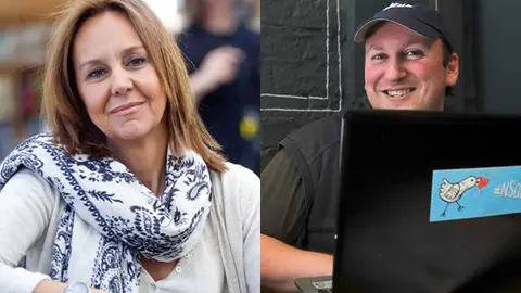 María Dueñas y Blue Jeans, los más buscados en la Feria del Libro María Dueñas y Blue Jeans, los más buscados en la Feria del Libro