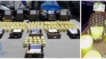 Intervenidos en Algeciras 200 kilos de cocaína ocultos en piñas