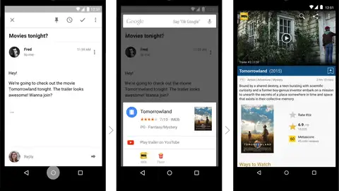 'Now on Tap': la tecnología con la que Android quiere revolucionar tu móvil para siempre 'Now on Tap': la tecnología con la que Android quiere revolucionar tu móvil para siempre