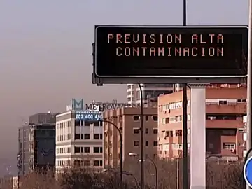 Rótulo de alta contaminación Rótulo de alta contaminación