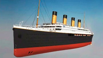 Montaje de la empresa china que construye la réplica del Titanic.
