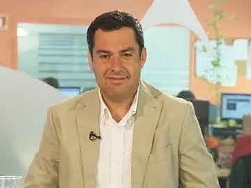 Juanma Moreno, candidato del PP en Andalucía, en una entrevista en Espejo Público Juanma Moreno, candidato del PP en Andalucía, en una entrevista en Espejo Público