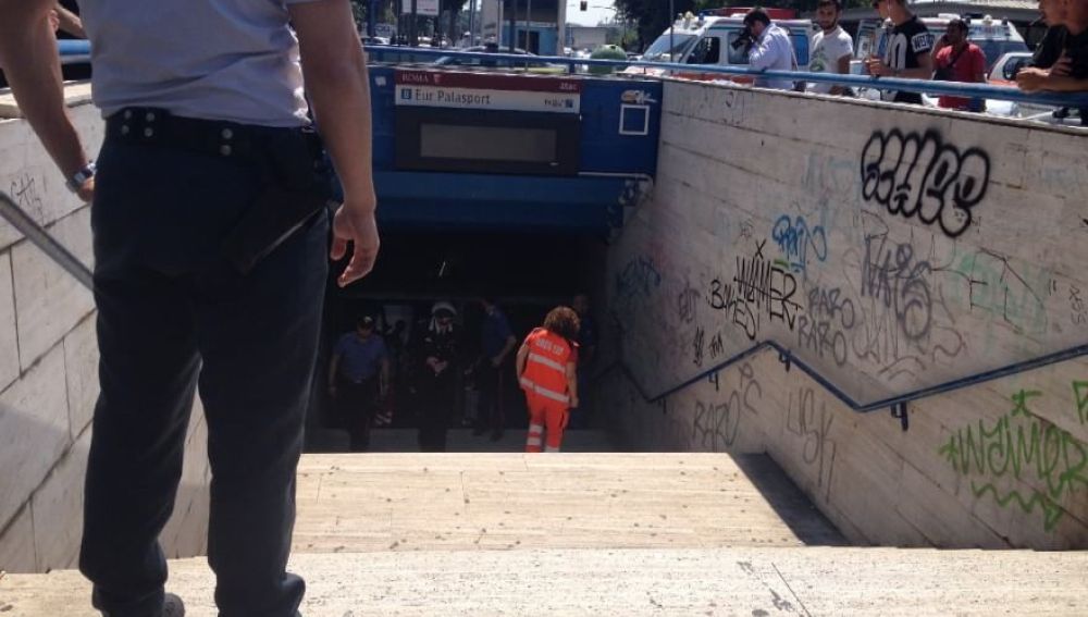 Accidente de metro en Roma