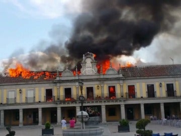 Incendio en el Ayuntamiento de Brunete