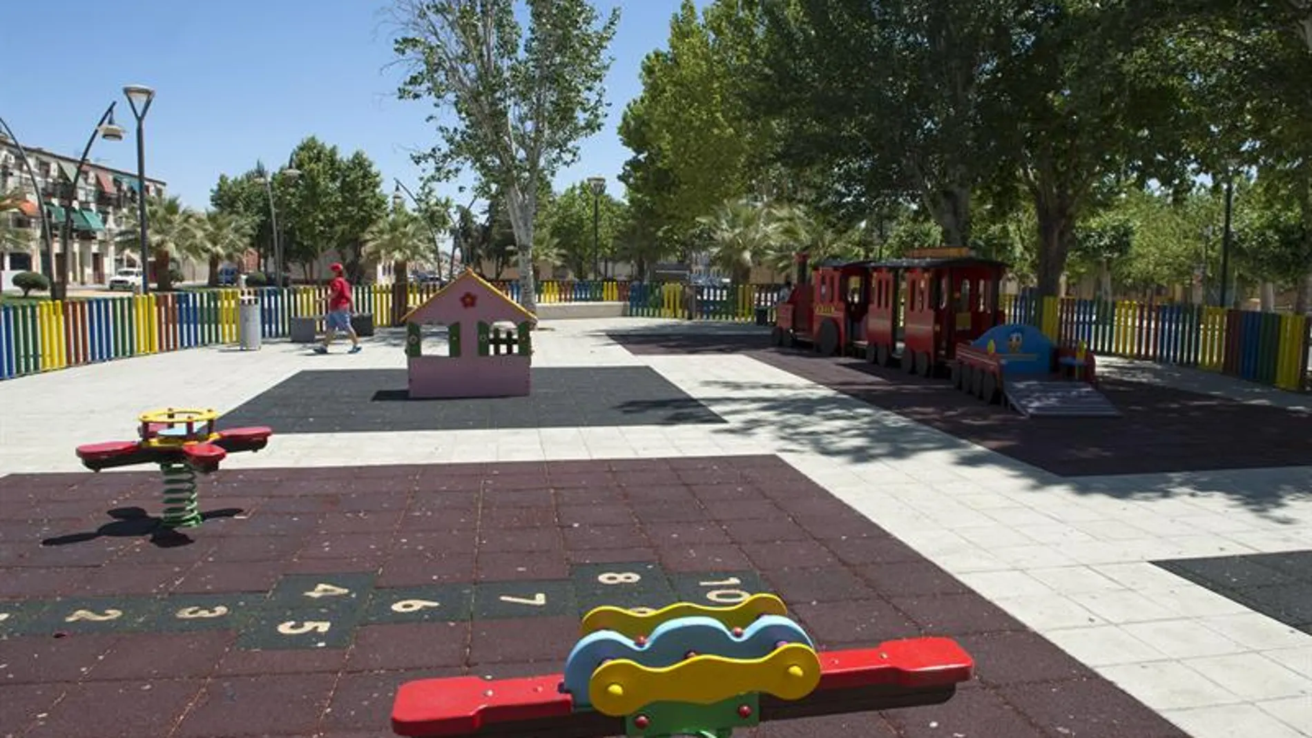 Parque de La Carolina (Jaén), donde se encontraban los tres niños desaparecidos Parque de La Carolina (Jaén), donde se encontraban los tres niños desaparecidos