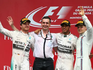 El podio del GP de Canadá 2015 El podio del GP de Canadá 2015