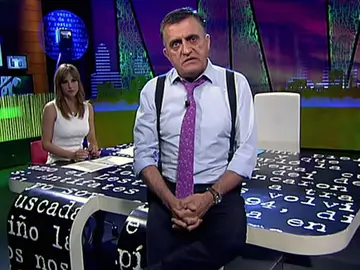 El Gran Wyoming, en el pico de la mesa El Gran Wyoming, en el pico de la mesa