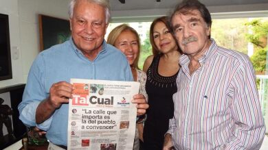 Los medios venezolanos informan con agresividad sobre la visita de González