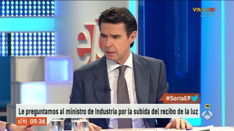 Jos&eacute; Manuel Soria, ministro de Industria, en Espejo P&uacute;blico