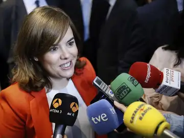 La vicepresidenta del Gobierno, Soraya Sáenz de Santamaría La vicepresidenta del Gobierno, Soraya Sáenz de Santamaría
