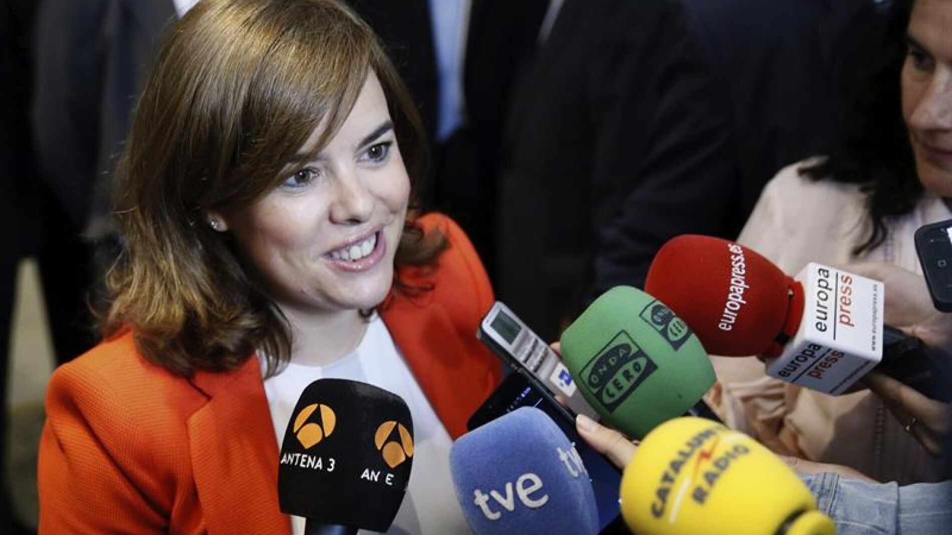 La vicepresidenta del Gobierno, Soraya S&aacute;enz de Santamar&iacute;a
