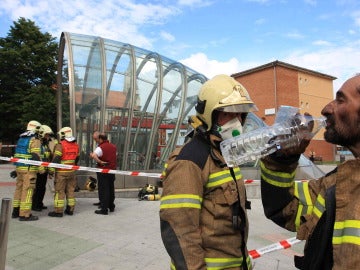 Un incendio en el Metro de Bilbao provoca intoxicaciones leves