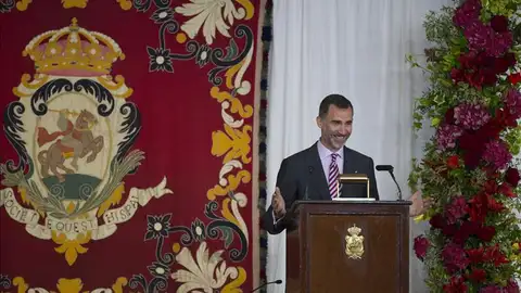 El Rey Felipe VI en una ponencia en Zarzuela. El Rey Felipe VI en una ponencia en Zarzuela.
