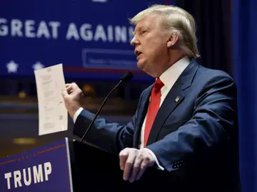 Donald Trump en un acto de campaña Donald Trump en un acto de campaña