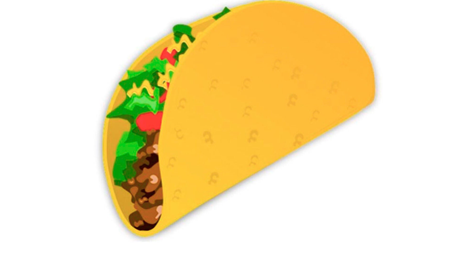 Emoticono del taco que va a lanzar Emojipedia.