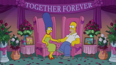 Homer y Marge Simpson no se separan 