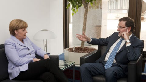 Angela Merkel y Mariano Rajoy
