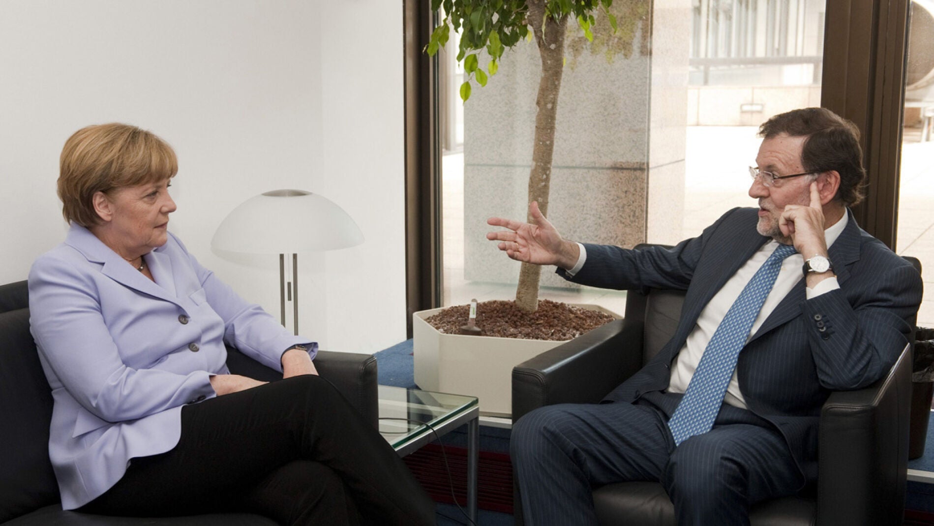 Angela Merkel y Mariano Rajoy