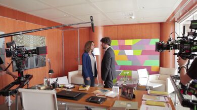 Así se grabaron las escenas en la Fundación Luisa Vergel