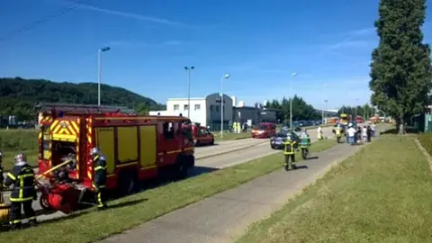 Lugar del atentado en Francia Lugar del atentado en Francia