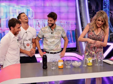 Anna Simon, Pablo Motos, Maxi Iglesias y Luis Fernández en El Hormiguero 3.0