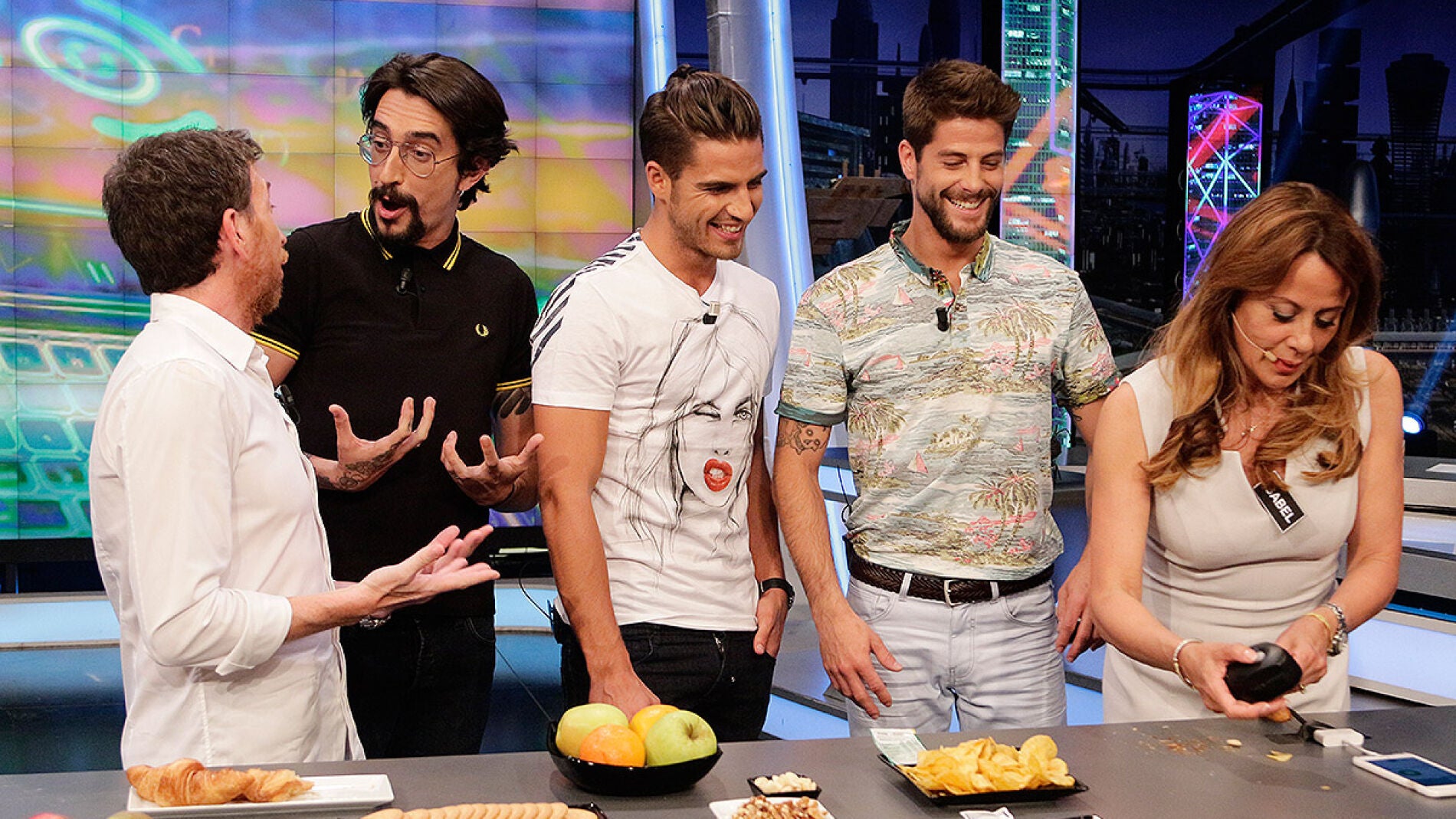 Pablo Motos, Marron, Maxi Iglesias, Luis Fern&aacute;ndez en El Hormiguero 3.0