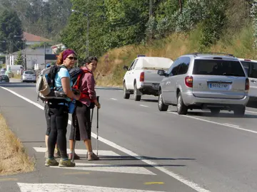 Peregrinos en el Camino de Santiago Peregrinos en el Camino de Santiago
