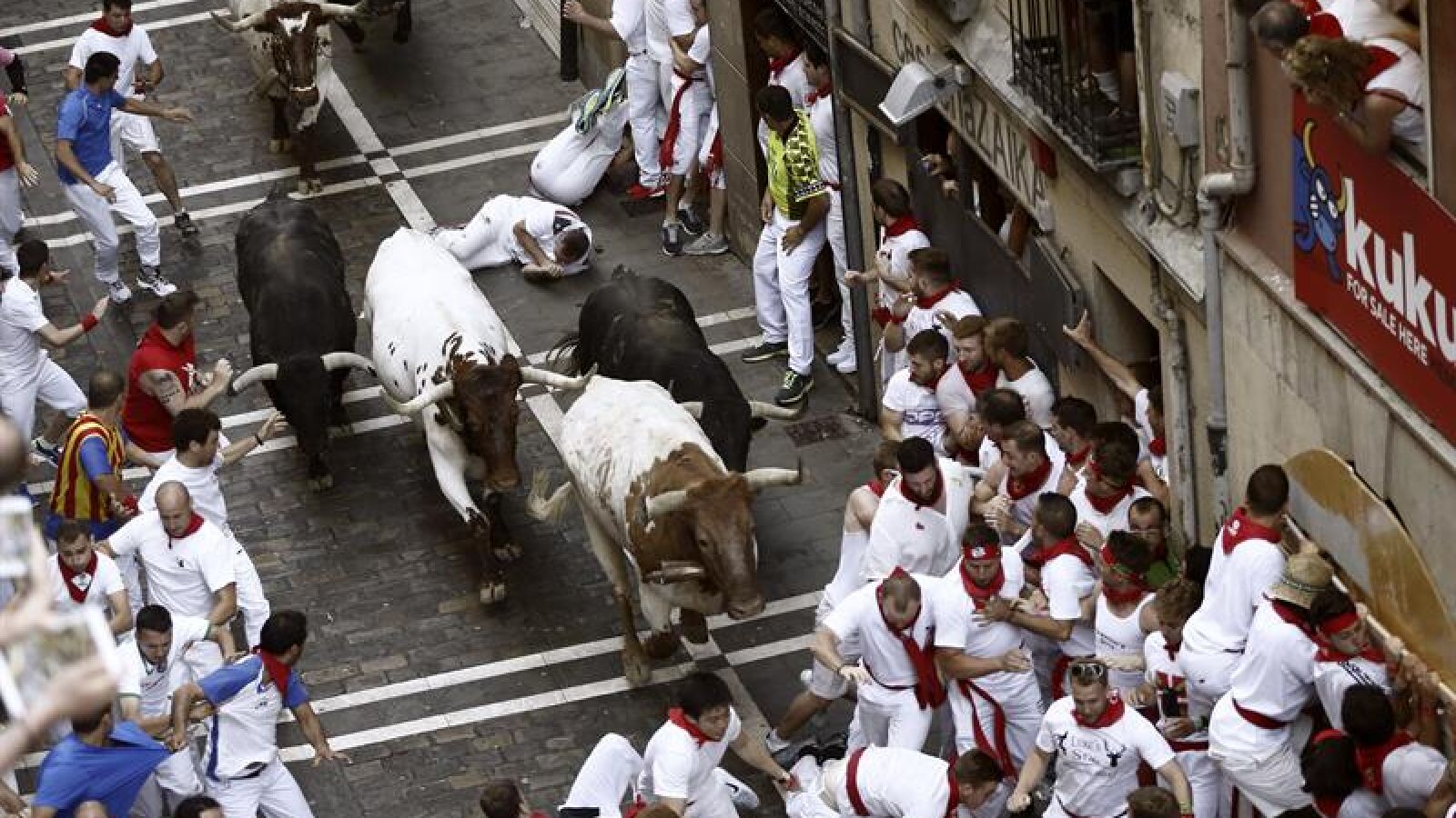 Los toros de Jandilla, un 'clásico' en Sanfermines y sinónimo de velocidad, y peligro