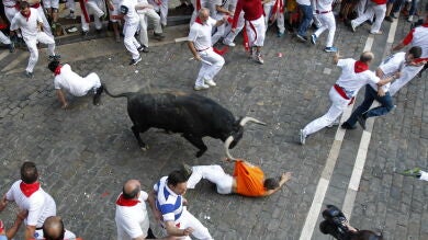 Peligroso tercer encierro de Sanfermines