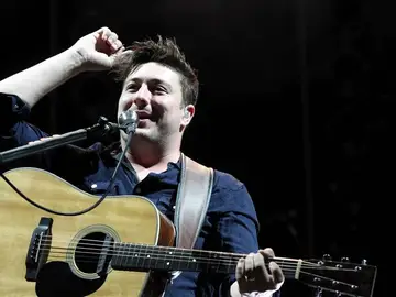Marcus Mumford feliz en el BBK Live Marcus Mumford feliz en el BBK Live