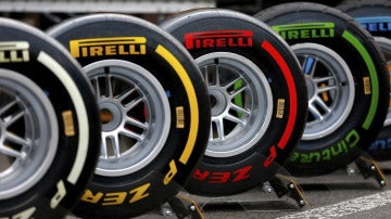 Varios neumáticos fabricados por la empresa Pirelli