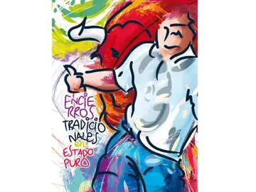 'A centímetros', el cartel elegido para anunciar los encierros de Sanse 2015 'A centímetros', el cartel elegido para anunciar los encierros de Sanse 2015